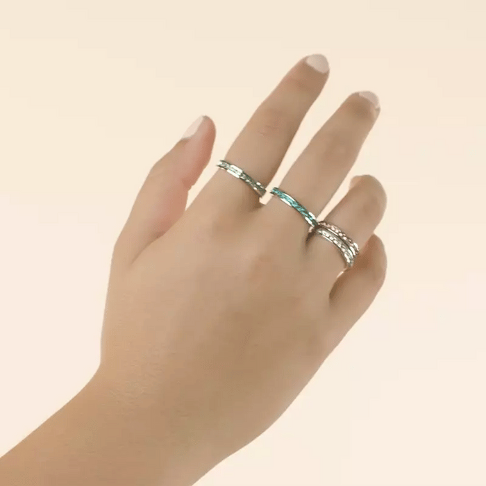 Tessa Lavender Crystal Eternity Band