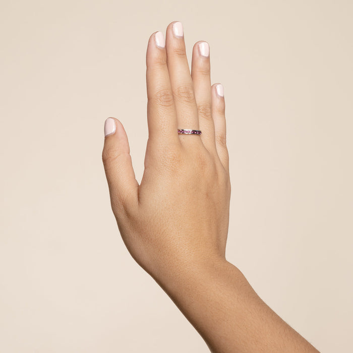 Tessa Amethyst Crystal Eternity Band