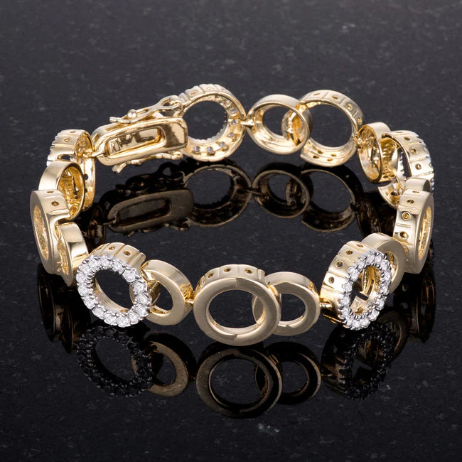 Circle Bijoux Two Tone Bracelet