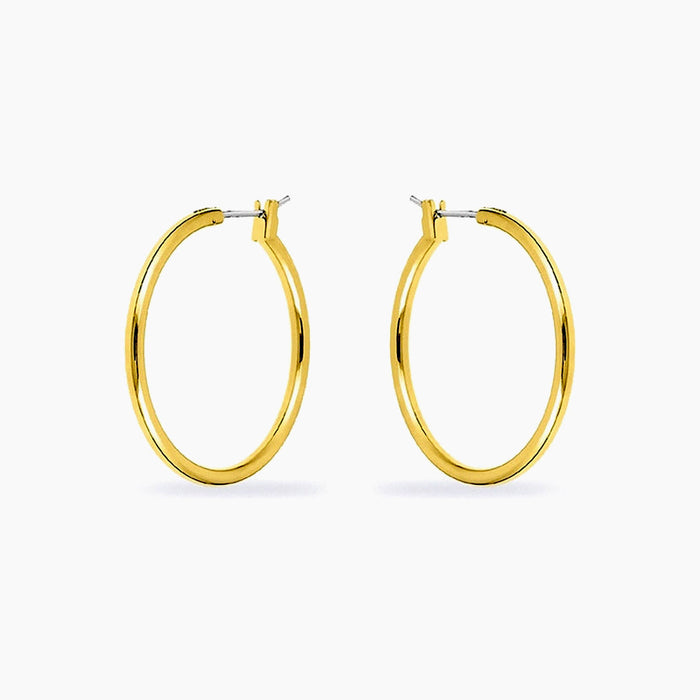Yasmin 14k Gold Medium Hoop Earrings