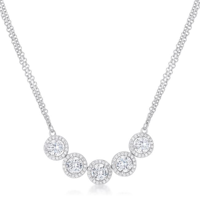 Dazzling Rhodium Necklace