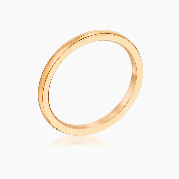 Gold Stainless Steel Wedding Band