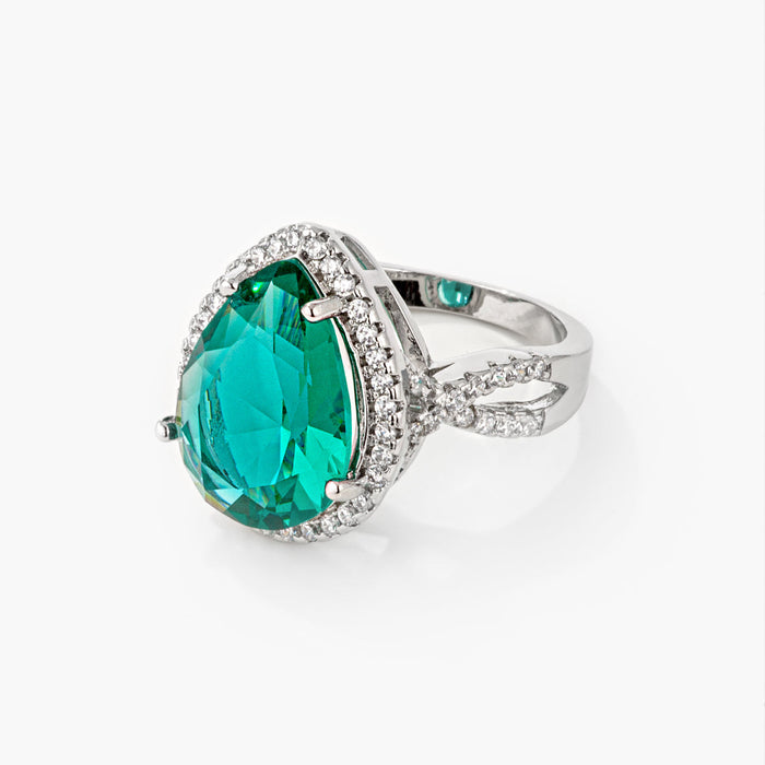Laura Turquoise Classic Teardrop Ring