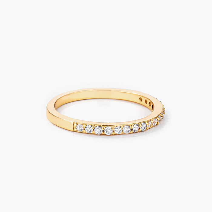 Rina CZ 14k Gold Delicate Band Ring