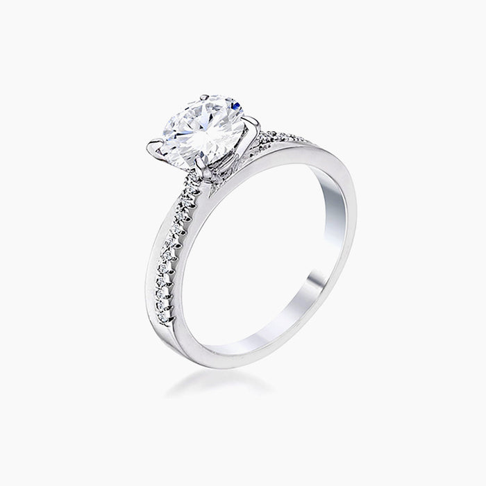 Contemporary Dainty Engagement Ring